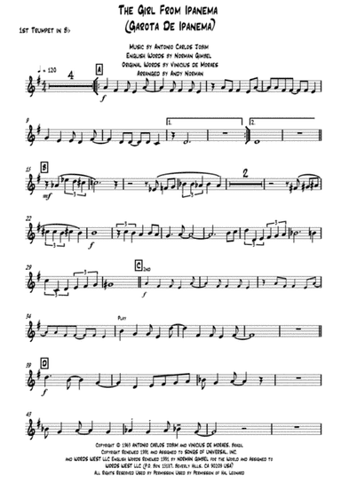 The Girl From Ipanema (Garota De Ipanema) (arr. Andy Norman)