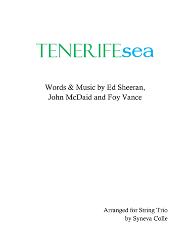 Tenerife Sea (arr. Syneva Colle)
