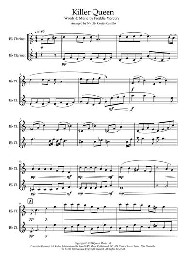 Killer Queen (arr. Nicolás Cortés Castillo)