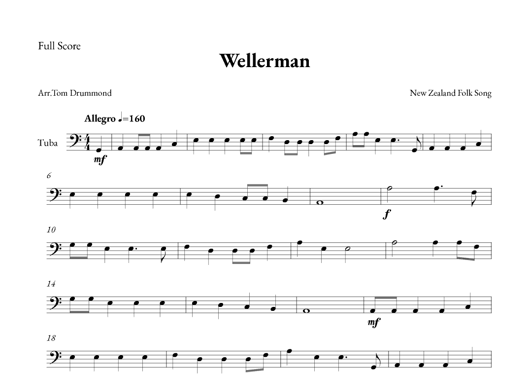Wellerman (arr. Tom Drummond)