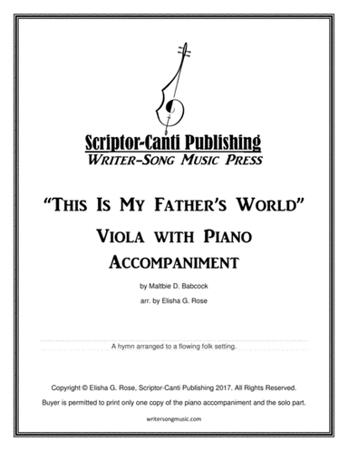 This Is My Father's World - Viola (arr. Elisha G. Rose)