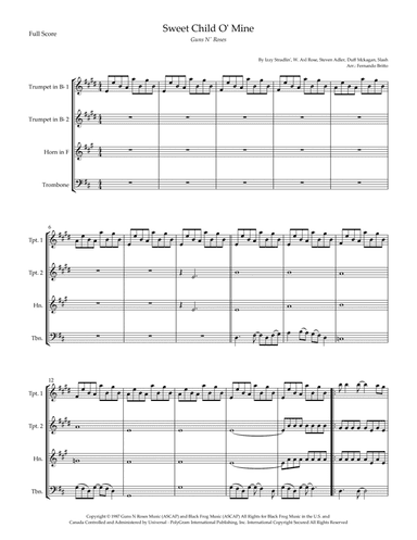 Sweet Child O' Mine (arr. Fernando Britto)