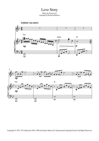 Love Story (arr. Kaiserin Rebecca)