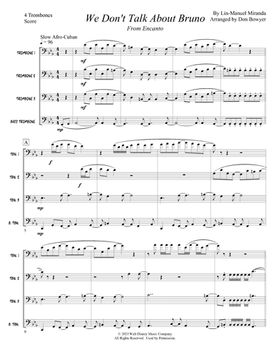 We Don't Talk About Bruno (arr. Don Bowyer)