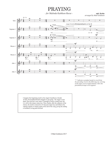 Praying (arr. Matt Goldstein)