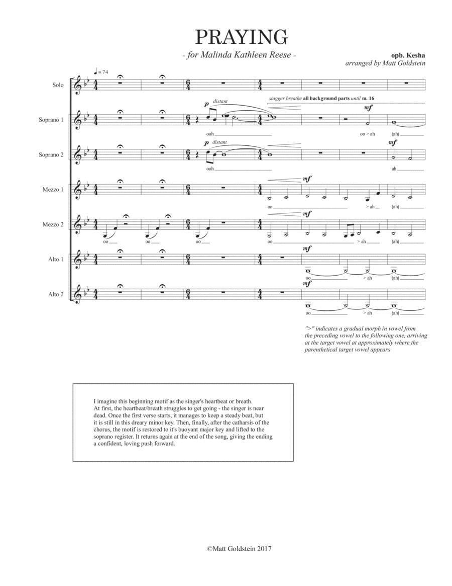 Praying (arr. Matt Goldstein)