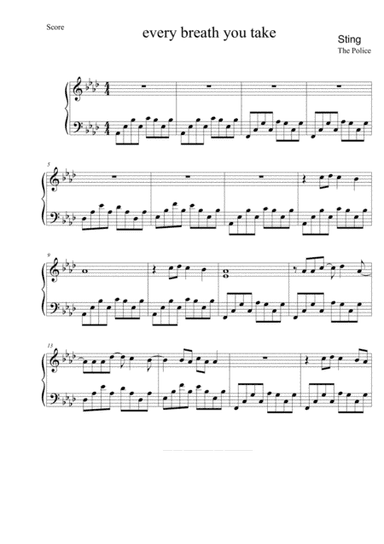 Every Breath You Take (arr. Michael Chords)