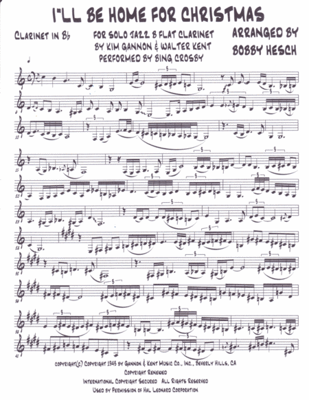 I'll Be Home For Christmas (arr. Bobby Hesch)