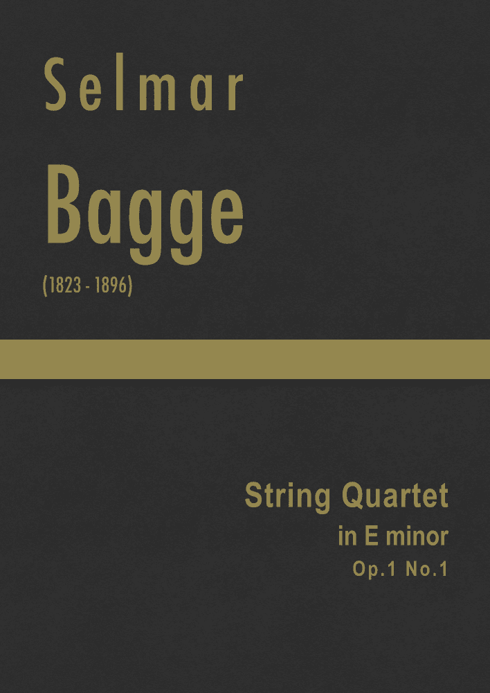 Bagge - String Quartet in E minor, Op.1 No.1 (arr. J.G. Cucó Barber)
