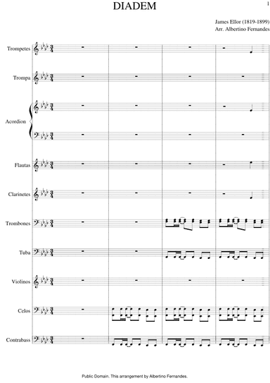 DIADEM - Score Only (arr. Albertino Fernandes)