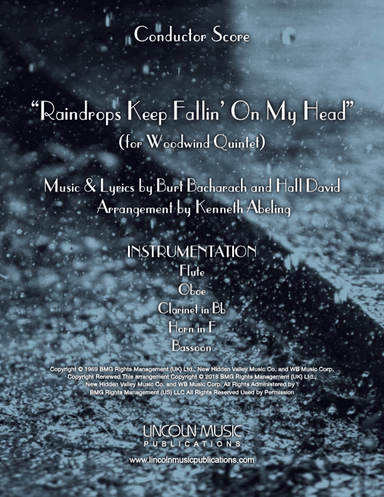 Raindrops Keep Fallin' On My Head (arr. Kenneth Abeling)