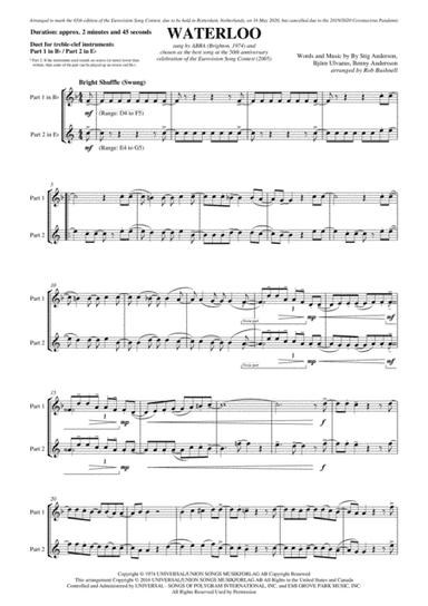 Waterloo (arr. Rob Bushnell)