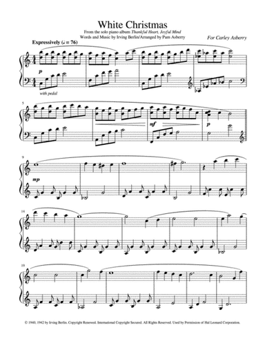 White Christmas (arr. Pam Asberry)