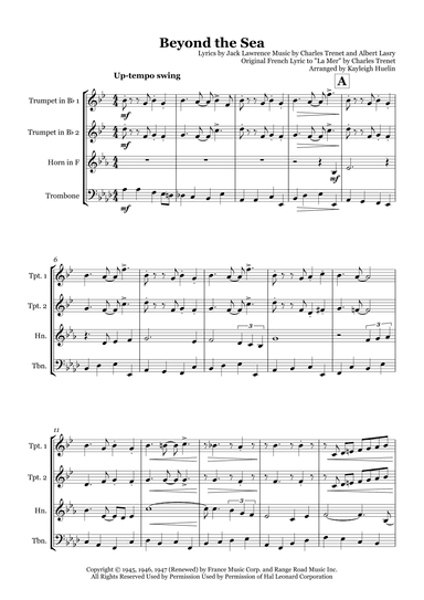 Beyond The Sea (arr. Kayleigh Huelin)