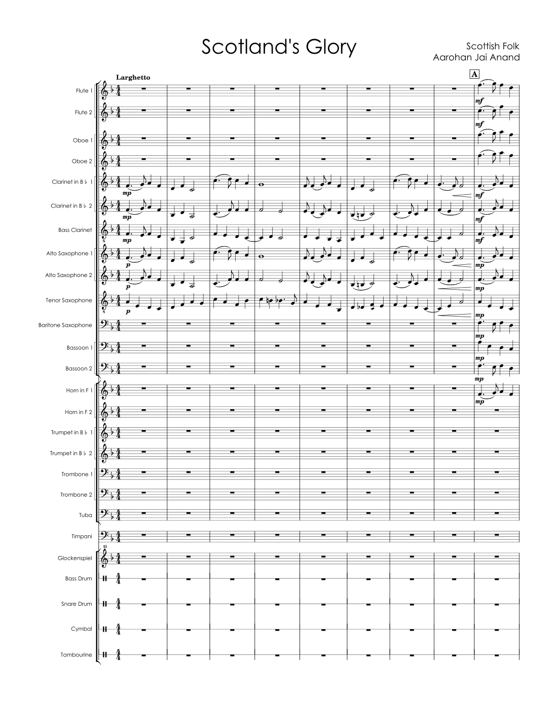 Scotland's Glory (arr. Aarohan Jai Anand)