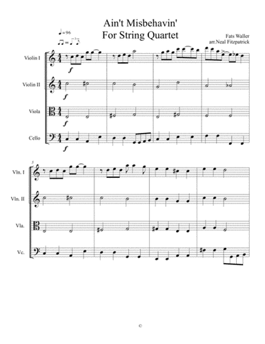 Ain't Misbehavin' (arr. Neal Fitzpatrick)