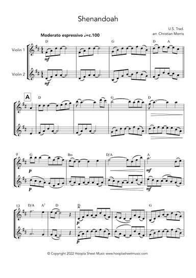 Shenandoah (arr. Christian Morris)