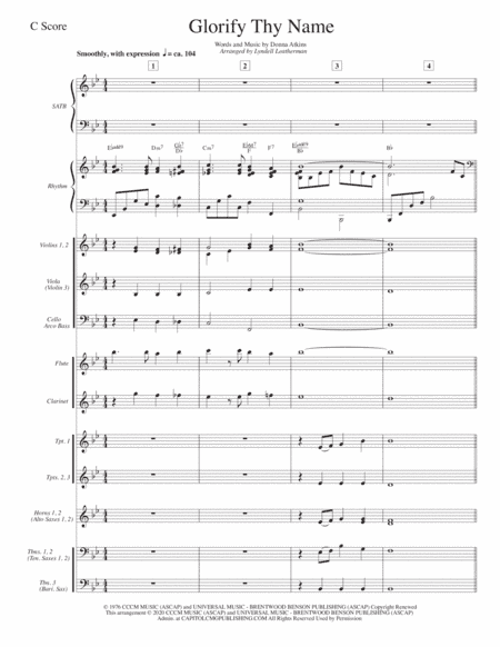 Glorify Thy Name (arr. Lyndell Leatherman)