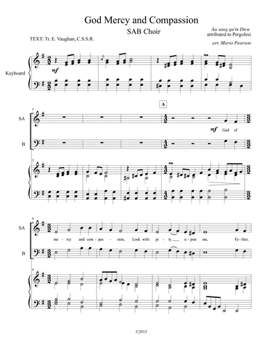 God of Mercy and Compassion (SAB)