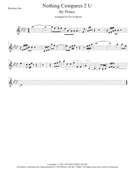 Nothing Compares 2 U (arr. Kevin Busse)