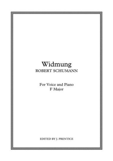 Widmung (F Major) (arr. Jonathan Prentice)