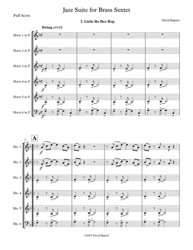 Jazz Suite for French Horn Sextet