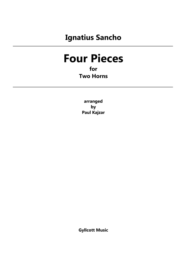 Four Pieces for Two Horns (arr. Paul Kajzar)