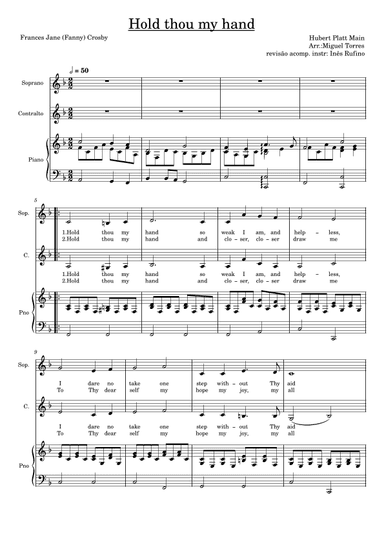 Hold Thou My Hand (arr. Miguel Torres)