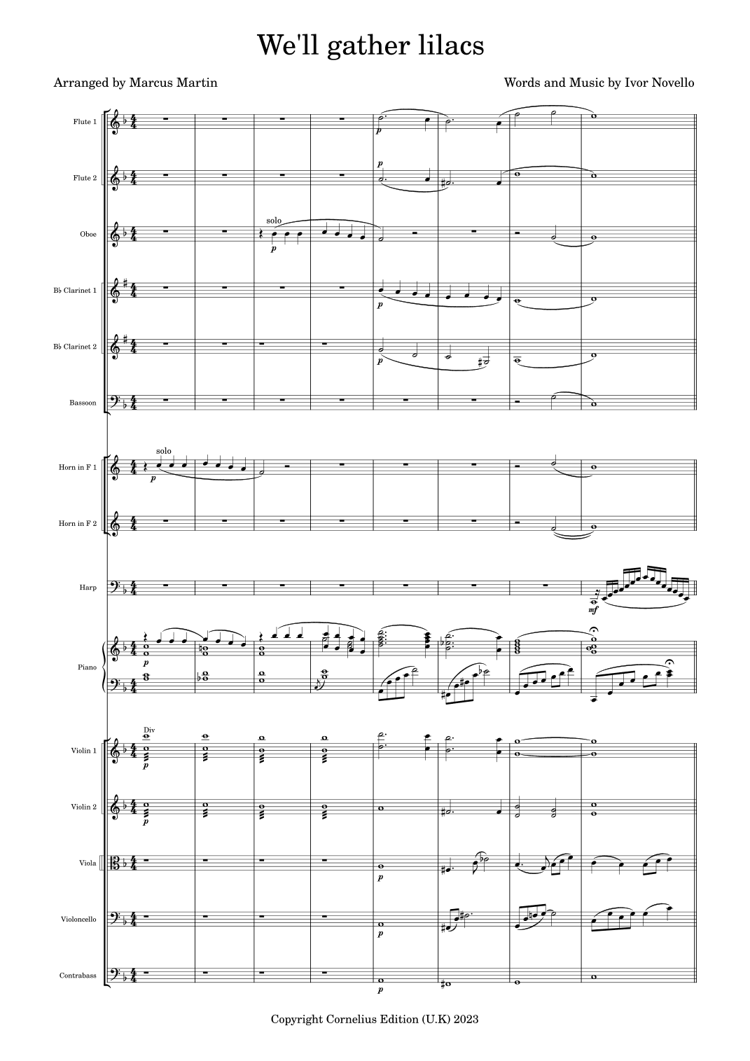We'll gather lilacs (arr. Marcus Martin)