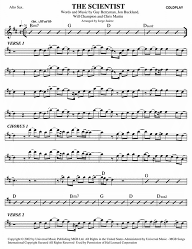 The Scientist (arr. Jorge Juárez)
