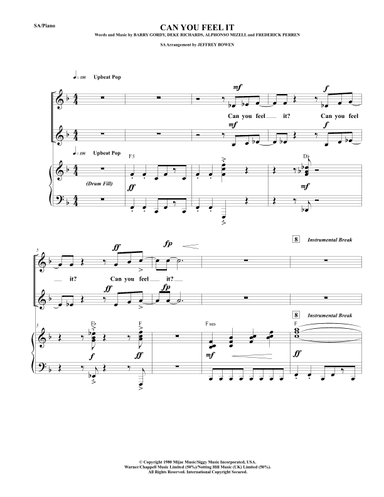 Can You Feel It (arr. Jeffrey Bowen)