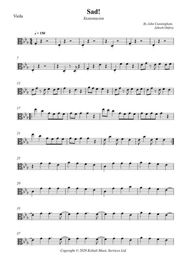 Sad! (arr. Wesley S. SIlva)
