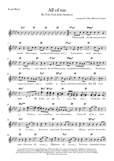 All Of Me (arr. Davi Rocha Campos)