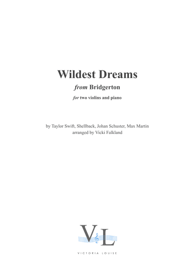 Wildest Dreams (arr. Vicki Falkland)