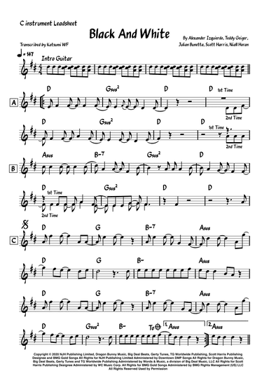 Black And White (arr. Katsumi WF)