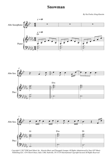 Snowman (arr. Wesley S. SIlva)