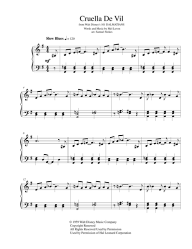 Cruella De Vil (arr. Samuel Stokes)