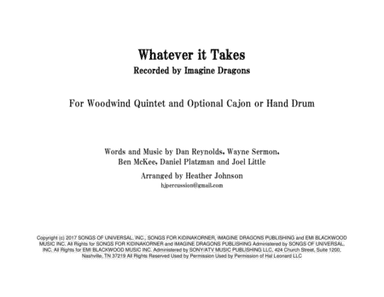 Whatever It Takes (arr. Heather Johnson)