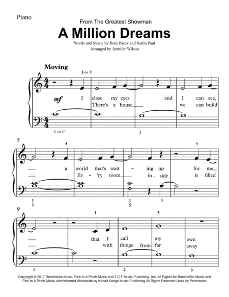 A Million Dreams (arr. Jennifer Wilson)