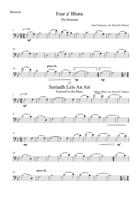 Five Scottish Gaelic Airs (arr. David D. Mason)