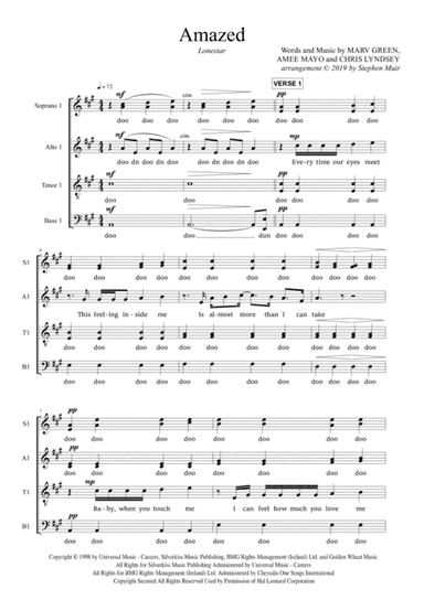 Amazed (arr. Stephen Muir)