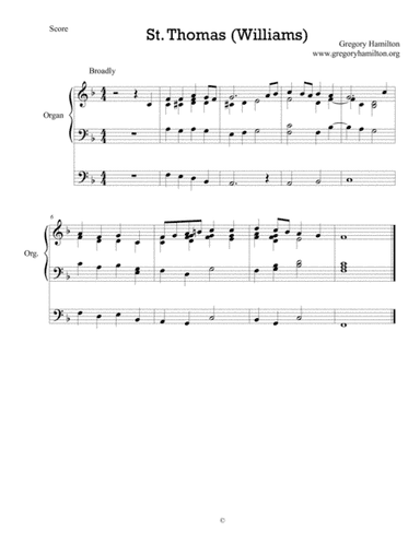 St. Thomas (Williams) - O Bless the Lord, My Soul