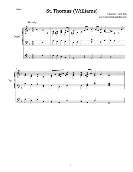 St. Thomas (Williams) - O Bless the Lord, My Soul