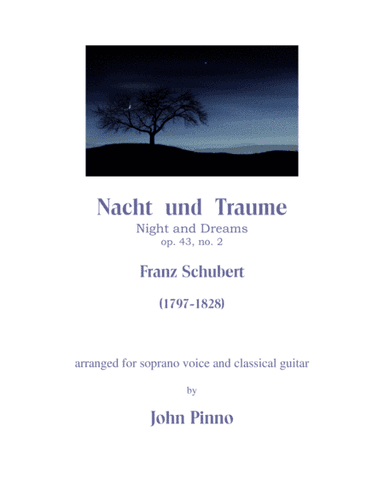 Nacht und Traume (Night and Dreams) (arr. John Pinno)