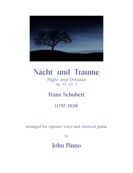 Nacht und Traume (Night and Dreams) (arr. John Pinno)