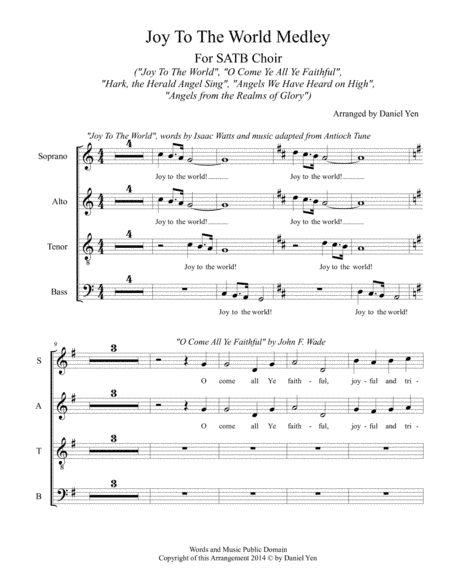 Joy To The World Carol Medley (arr. Dreamusik Music Productions)