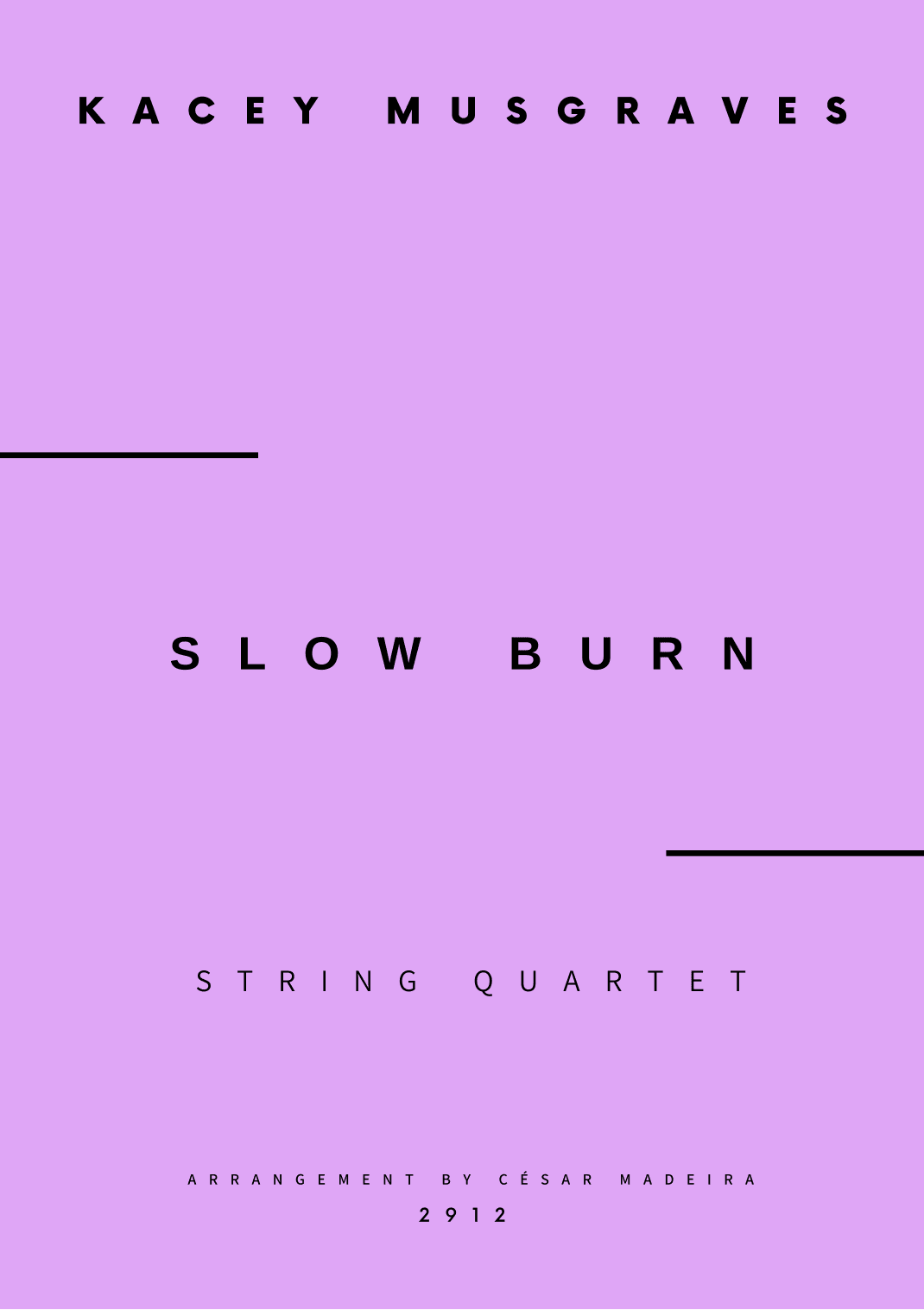 Slow Burn (arr. César Madeira)