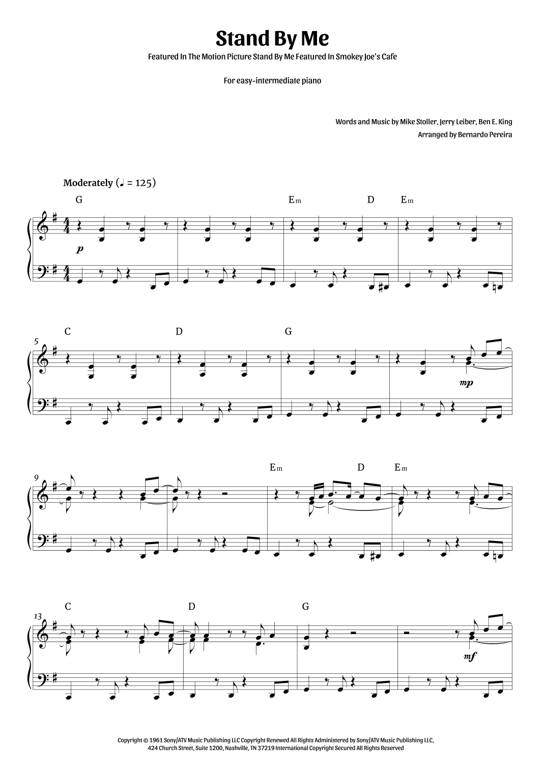 Stand By Me (arr. Bernardo Pereira)