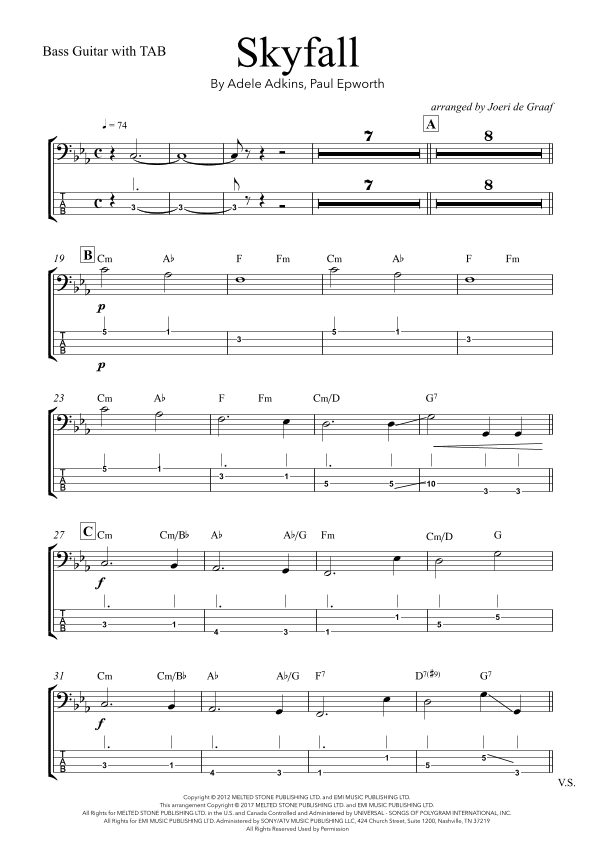 Skyfall (arr. Joeri de Graaf)