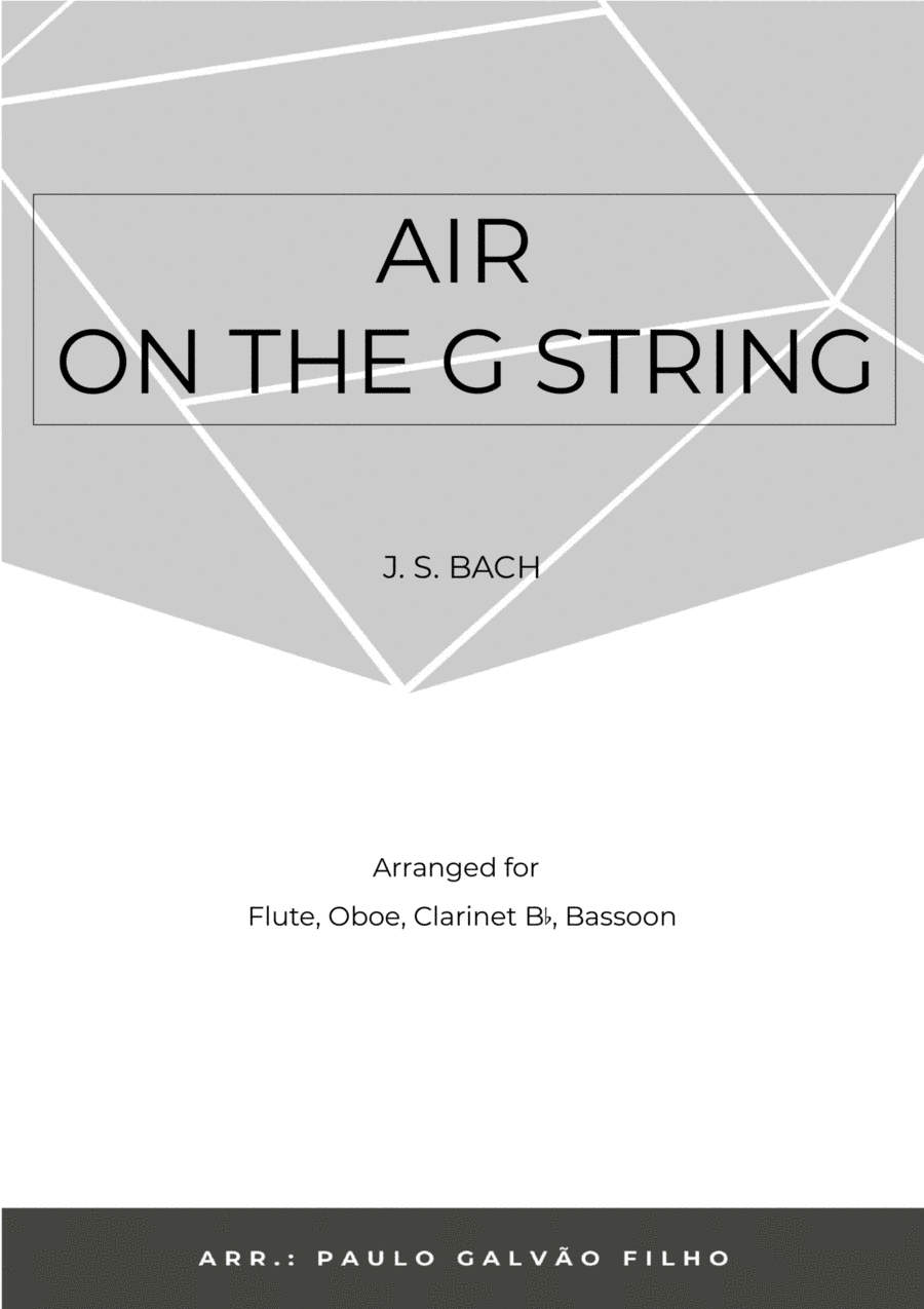 AIR ON THE G STRING -WIND QUARTET (arr. Paulo Galvão Filho)